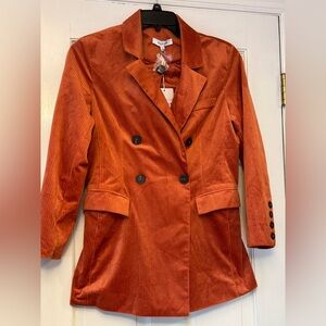 Moodie Terracotta Corduroy Blazer